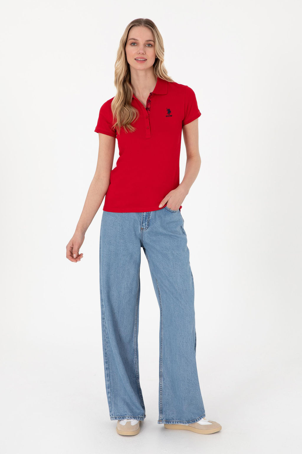 Kad_n K_rm_z_ Basic Ti__rt Sepette S_rpriz _ndirim - U.s. polo assn фото 4