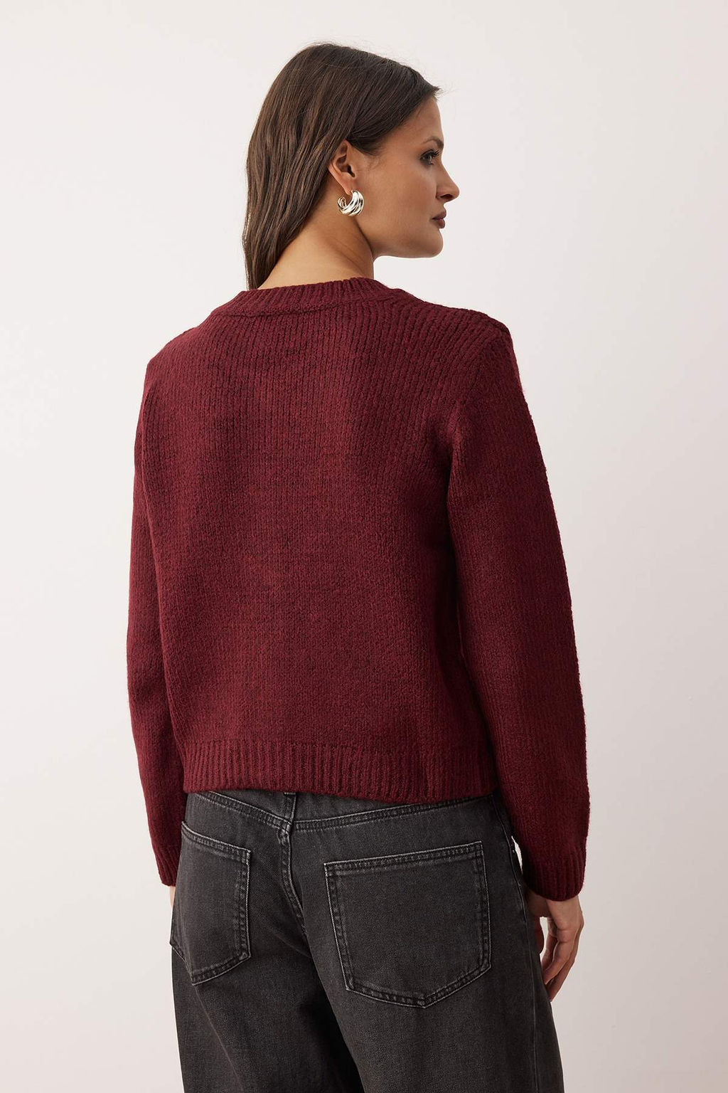 Tas Bisiklet Yaka Kurdele Detayl? Triko H?rka TWOAW26HI00236 - Trendyolmilla фото 12