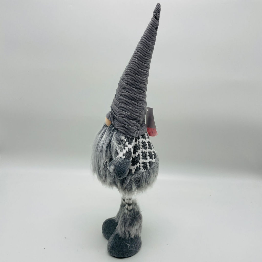 Новогодний декор - Гном серый 47 см (арт. W6728) - Ип лебедев о.ю фото 2