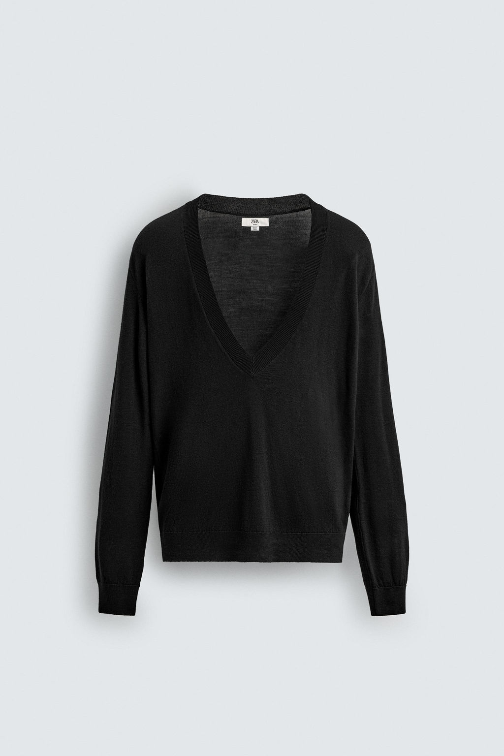 LIMITED EDITION WOOL V-NECK JUMPER - Zara фото 7