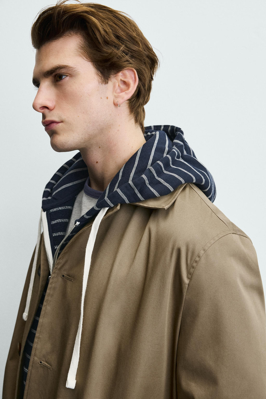 GABARDINA REGULAR FIT WATER REPELLENT / Beige - Zara фото 5
