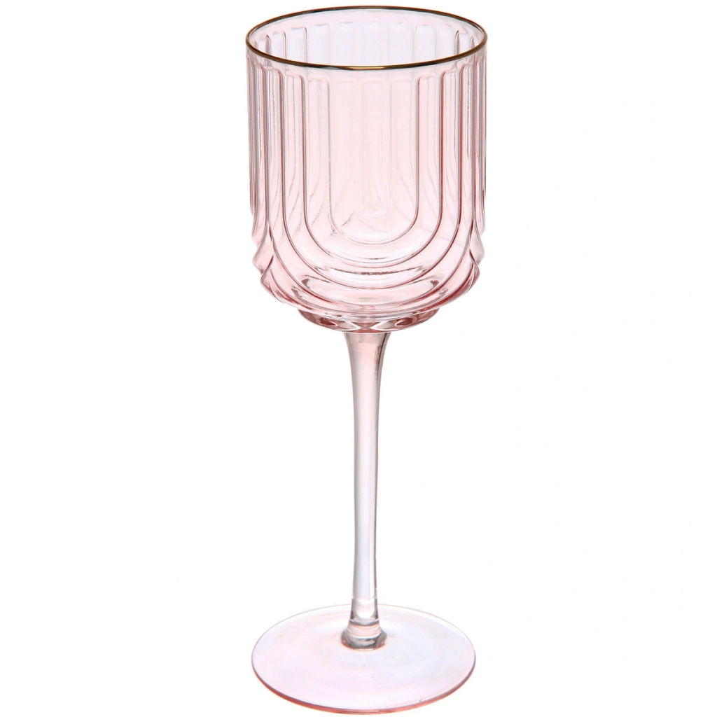 Бокал для вина 330мл "Enjoy Life" в наборе 6шт, цвет розовый