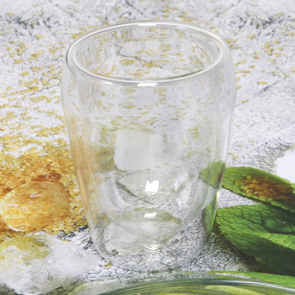 Стакан стеклянный с двойными стенками 350мл "Хай-Тек" LCWB5757