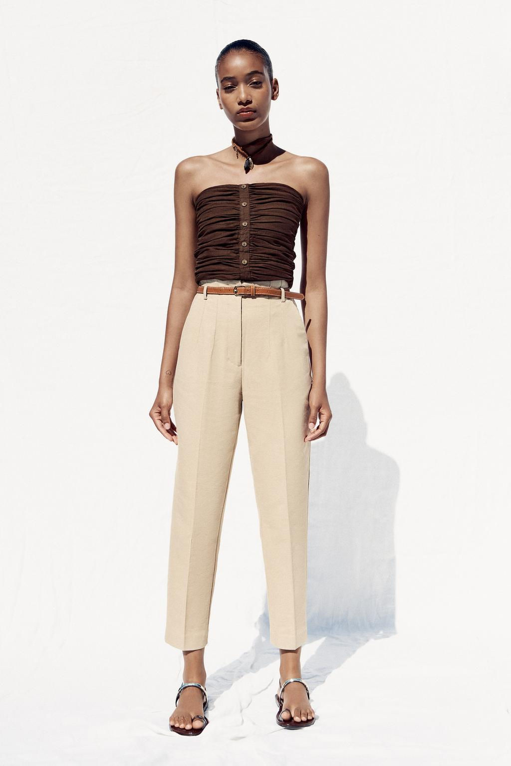 RUSTIC TROUSERS WITH BELT
