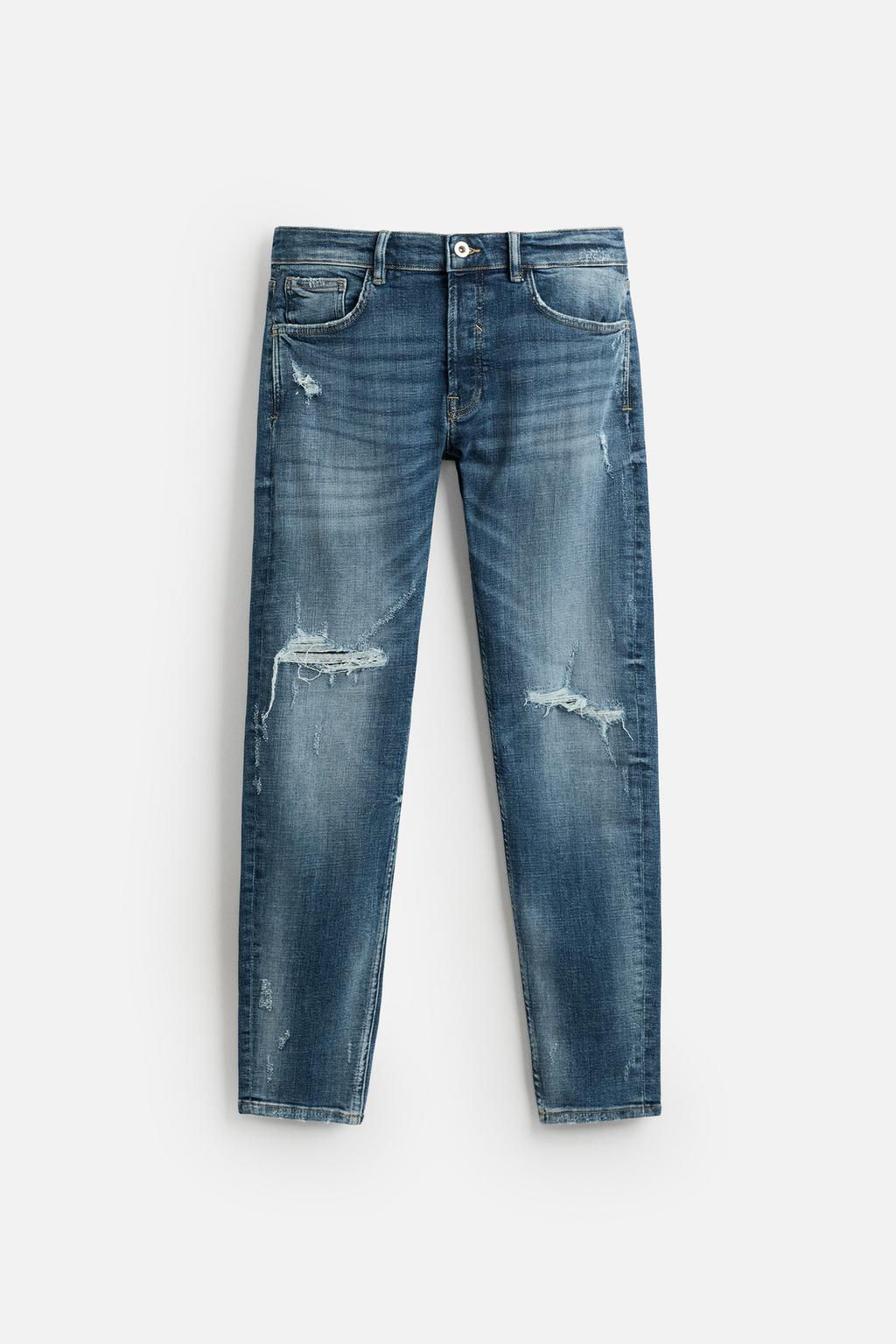 RIPPED SKINNY FIT JEANS - Zara фото 6