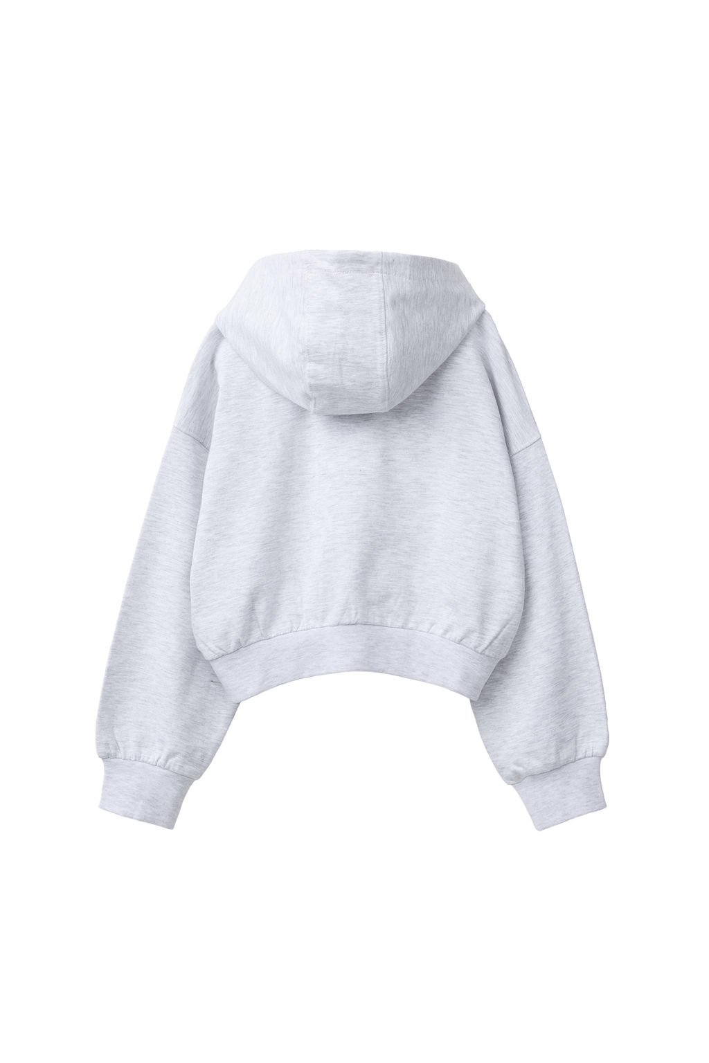 SUDADERA CAPUCHA TEXRO RELIEVE / Gris vigor? - Zara фото 9