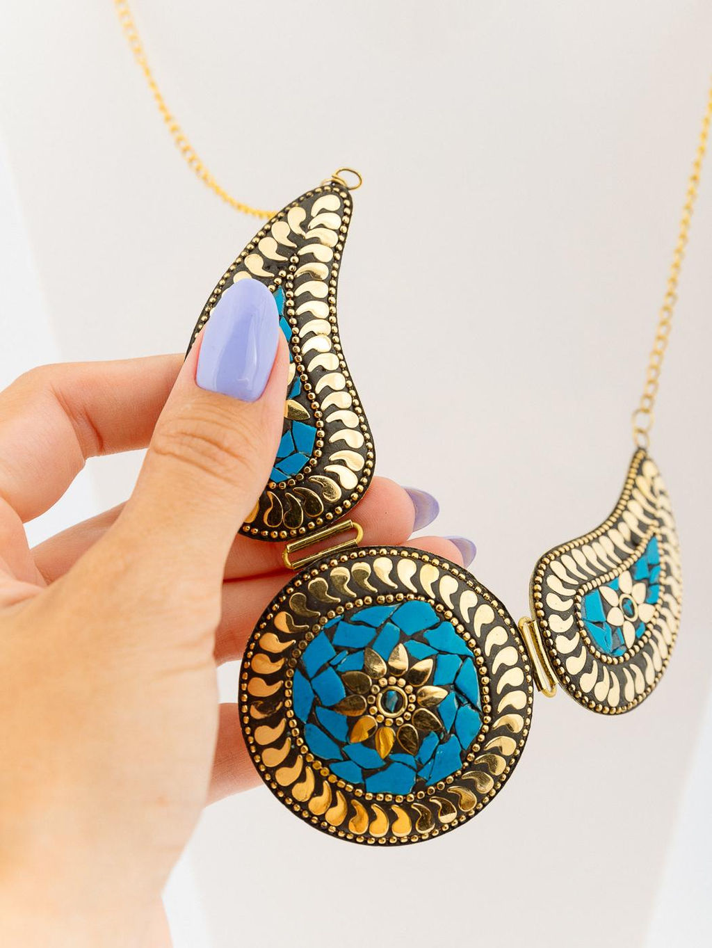 Украшение набор колье+ серьги №0712/7 - Ганг фото 3