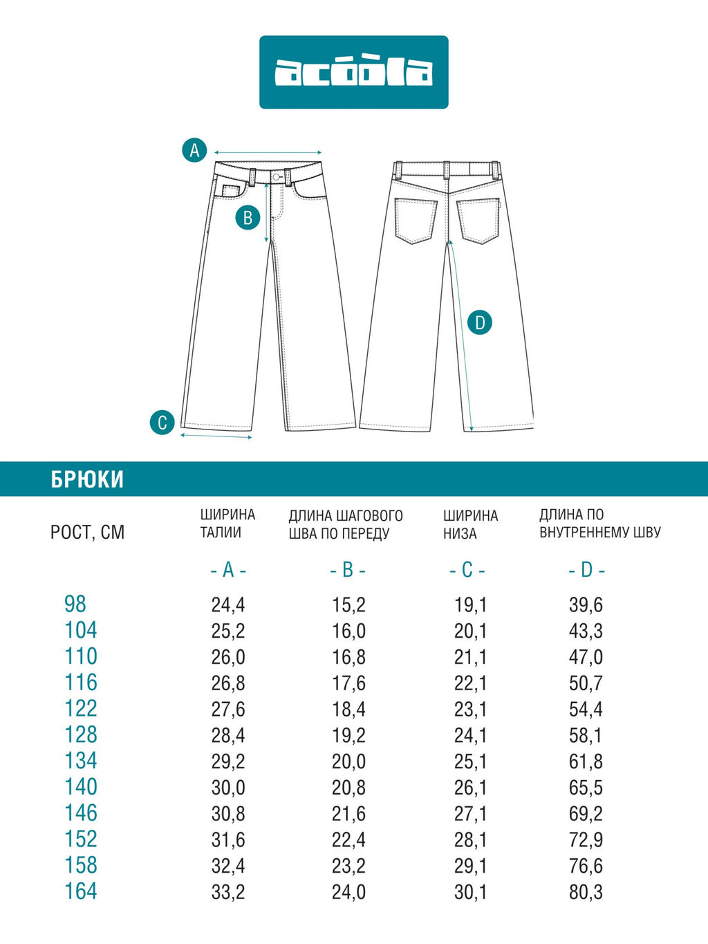 ACOOLA / Брюки джинсовые детские для девочек Poka серебряный  фото 7