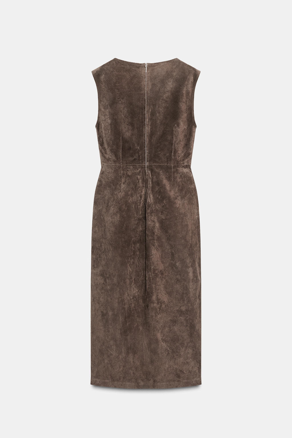 100% LEATHER MIDI DRESS - Zara фото 11