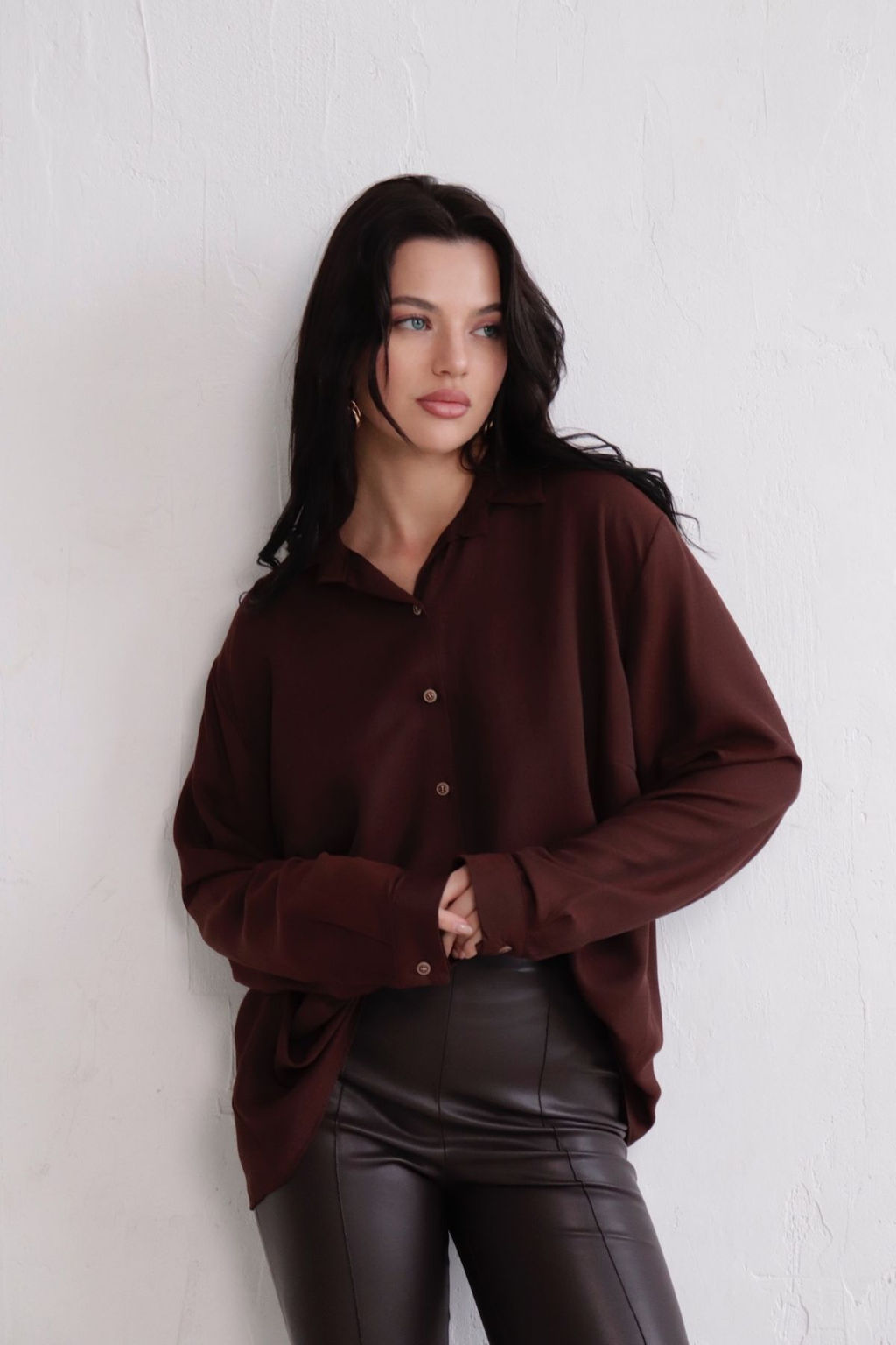 11182 Рубашка коричневая - Martichelli фото 13