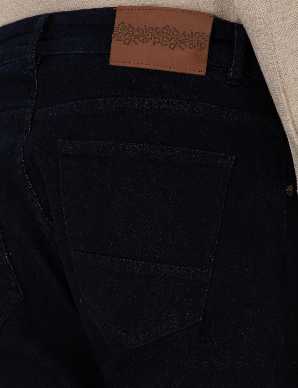 Koyu Lacivert Straight Fit Jean Pantolon