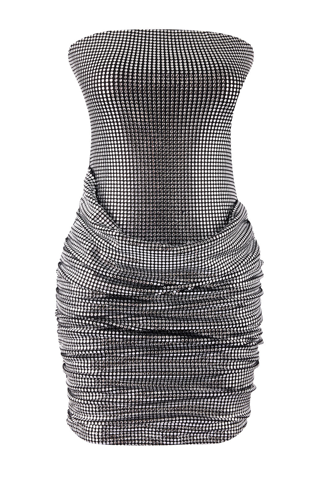 Gumus Orme Parlak Gorunumlu Mini Elbise TPRSS26EL00033 - Trendyolmilla фото 7