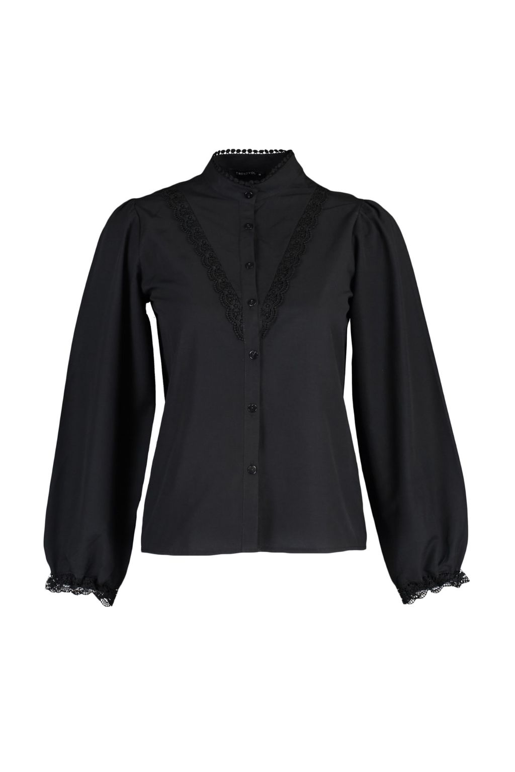 TRENDYOLMILLA Beyaz Dantel Detayl? Pamuklu Regular Normal Kal?p Dokuma Gomlek TWOAW21GO0077 фото 11