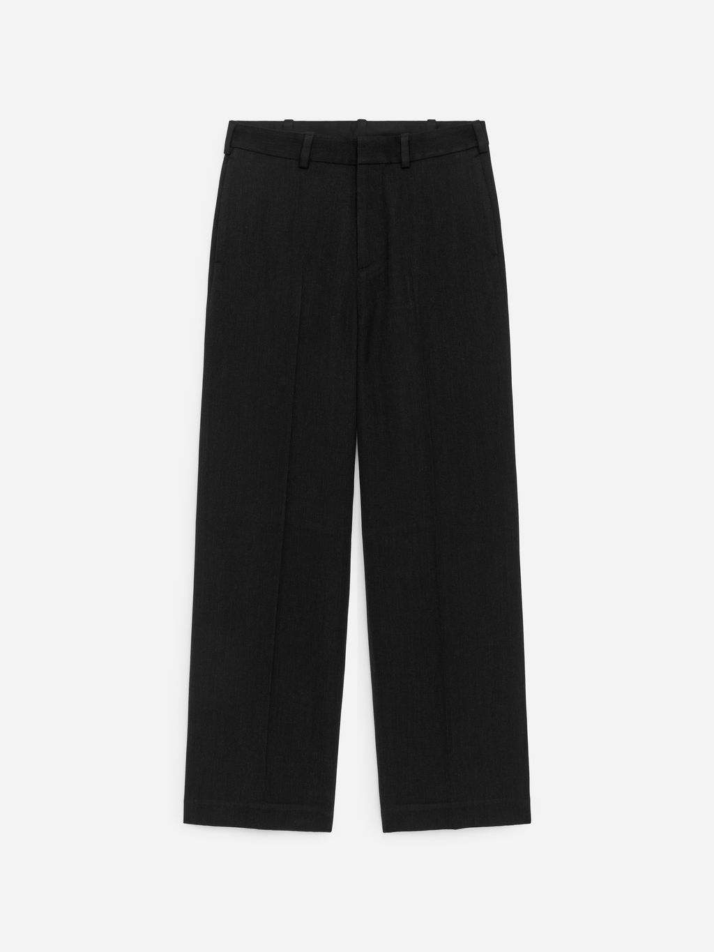 Pantalones de lana de corte holgado