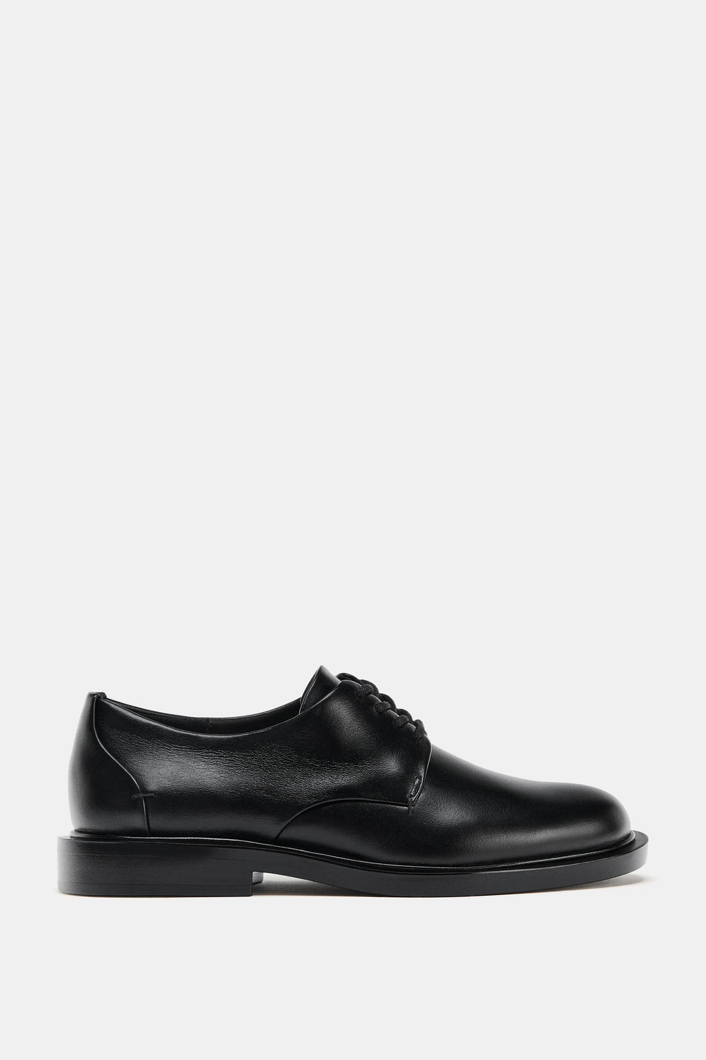 LEATHER DERBY LACE-UPS - Zara фото 2