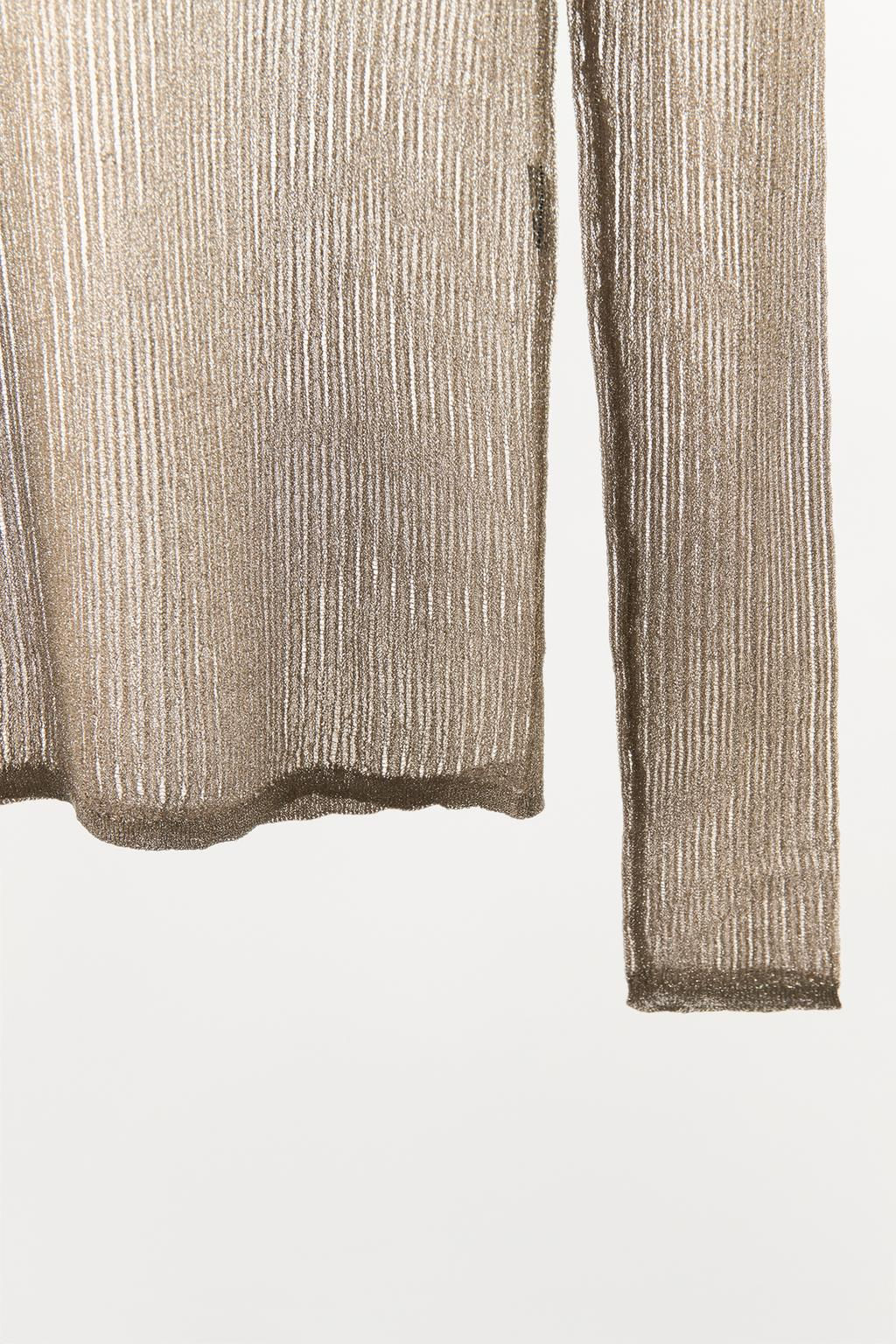 METALLIC THREAD TOP - Zara фото 7