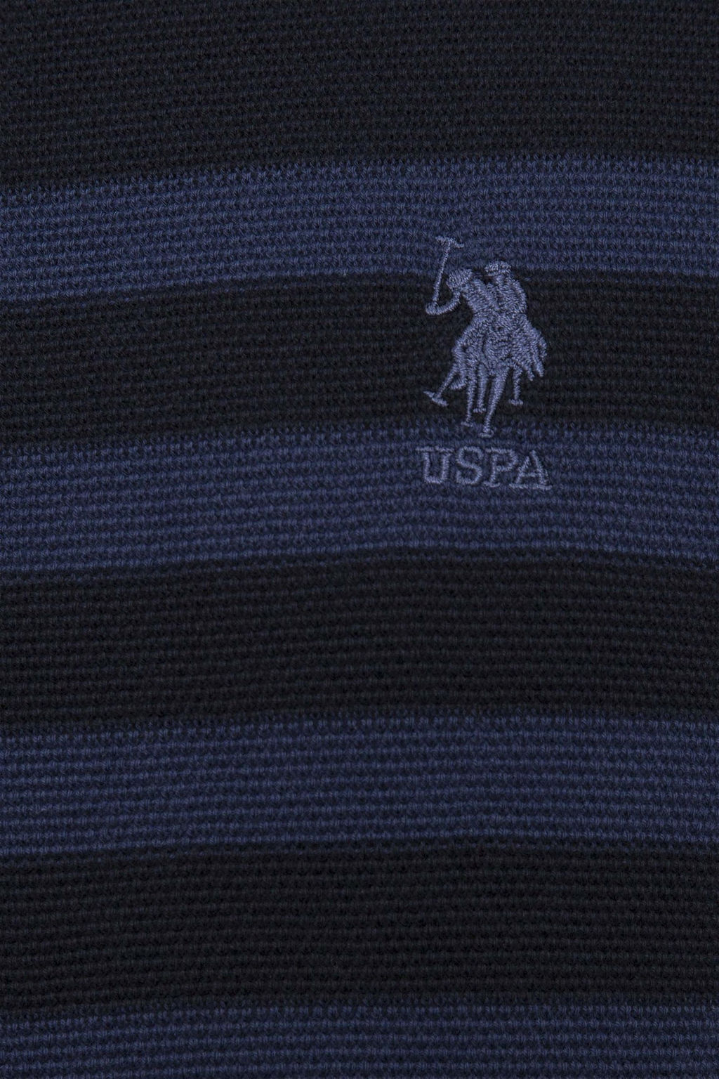 Мужской темно-синий трикотажный свитер с высоким воротником - U.s. polo assn фото 10