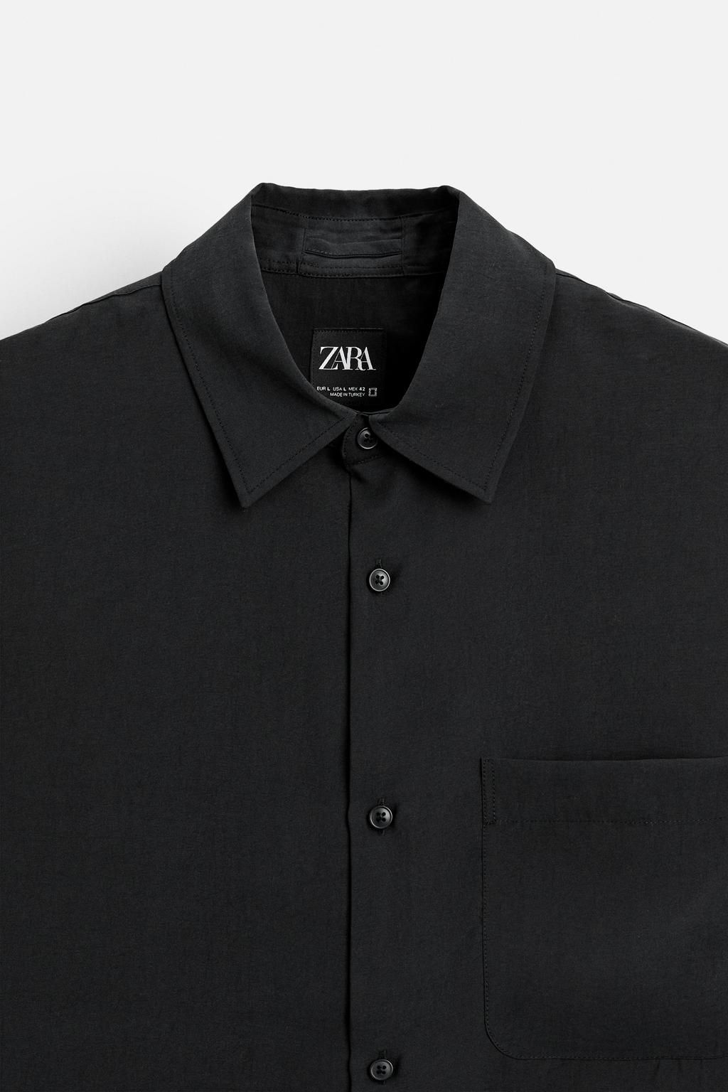 FLOWING REGULAR FIT SHIRT - Zara фото 9