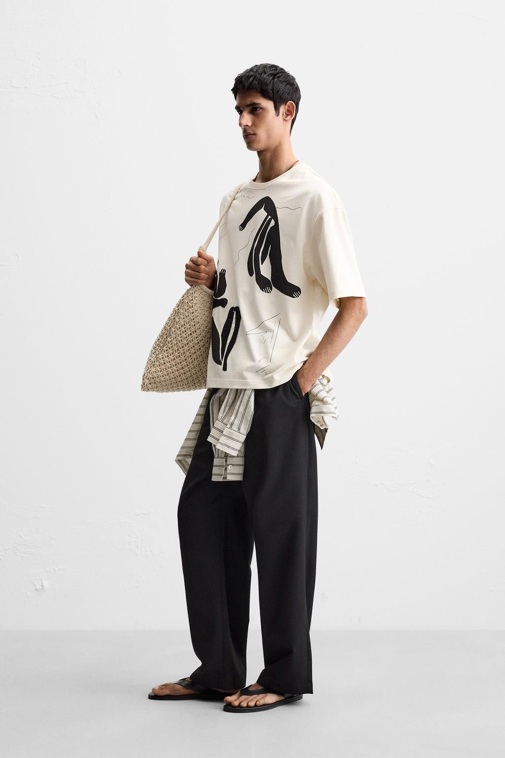 PRINTED PATCH T-SHIRT - Zara фото 4