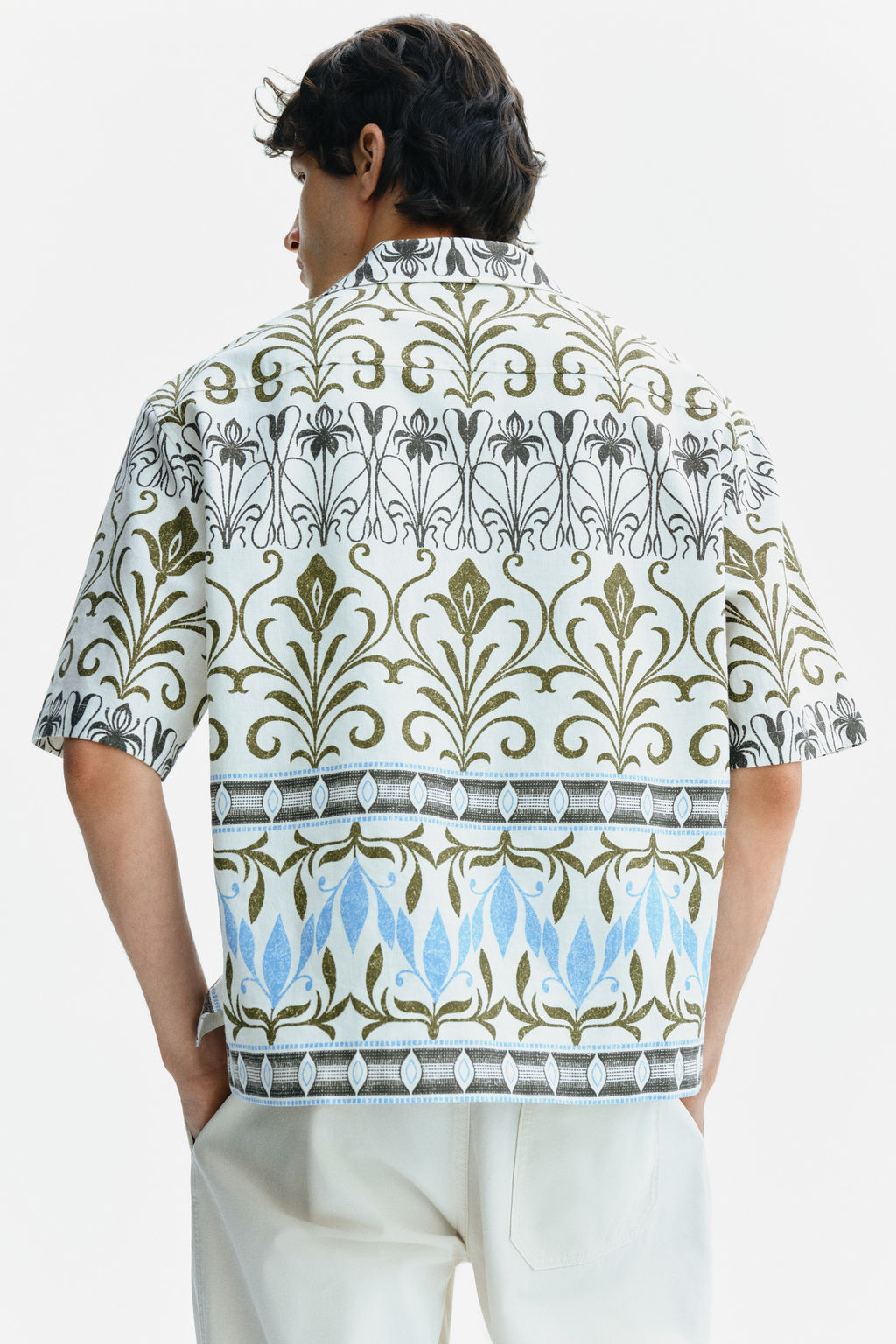 Camisa resort estampada Relaxed Fit - H&m фото 6
