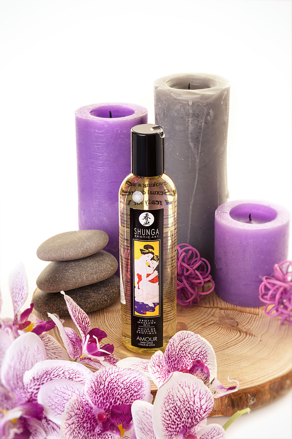 Масло для массажа Shunga Amour Sweet Lotus, возбуждающее, 240 мл