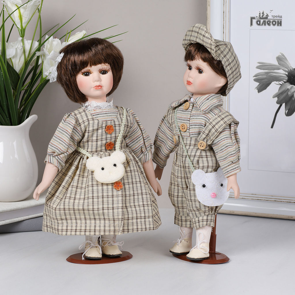 Сувенир коллекционный Мальчик и Девочка 2 штуки набор 31 см / 1213 /уп 24/ - Галеонтрейд фото 11