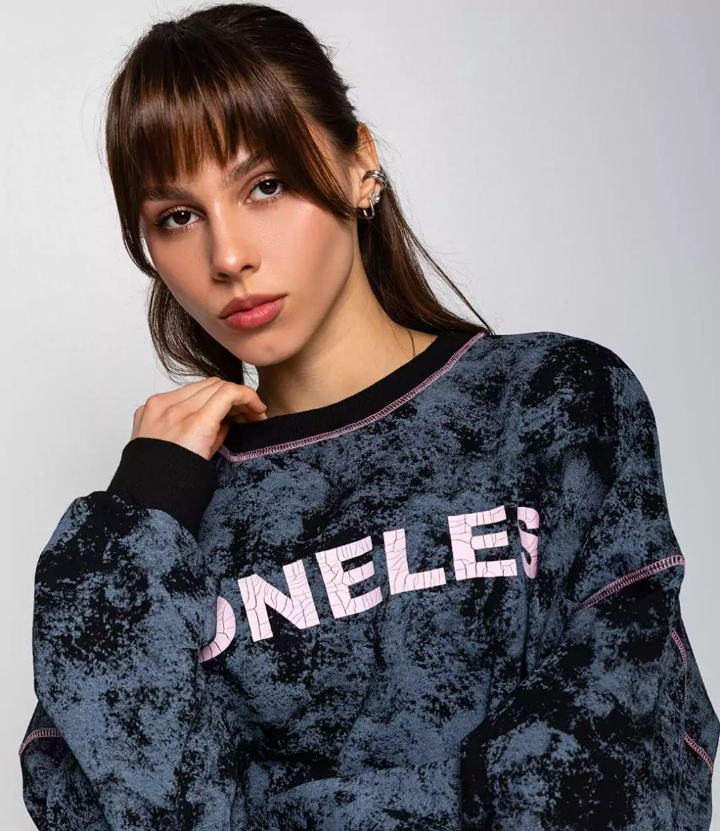 Свитшот #КТ8059, чёрный