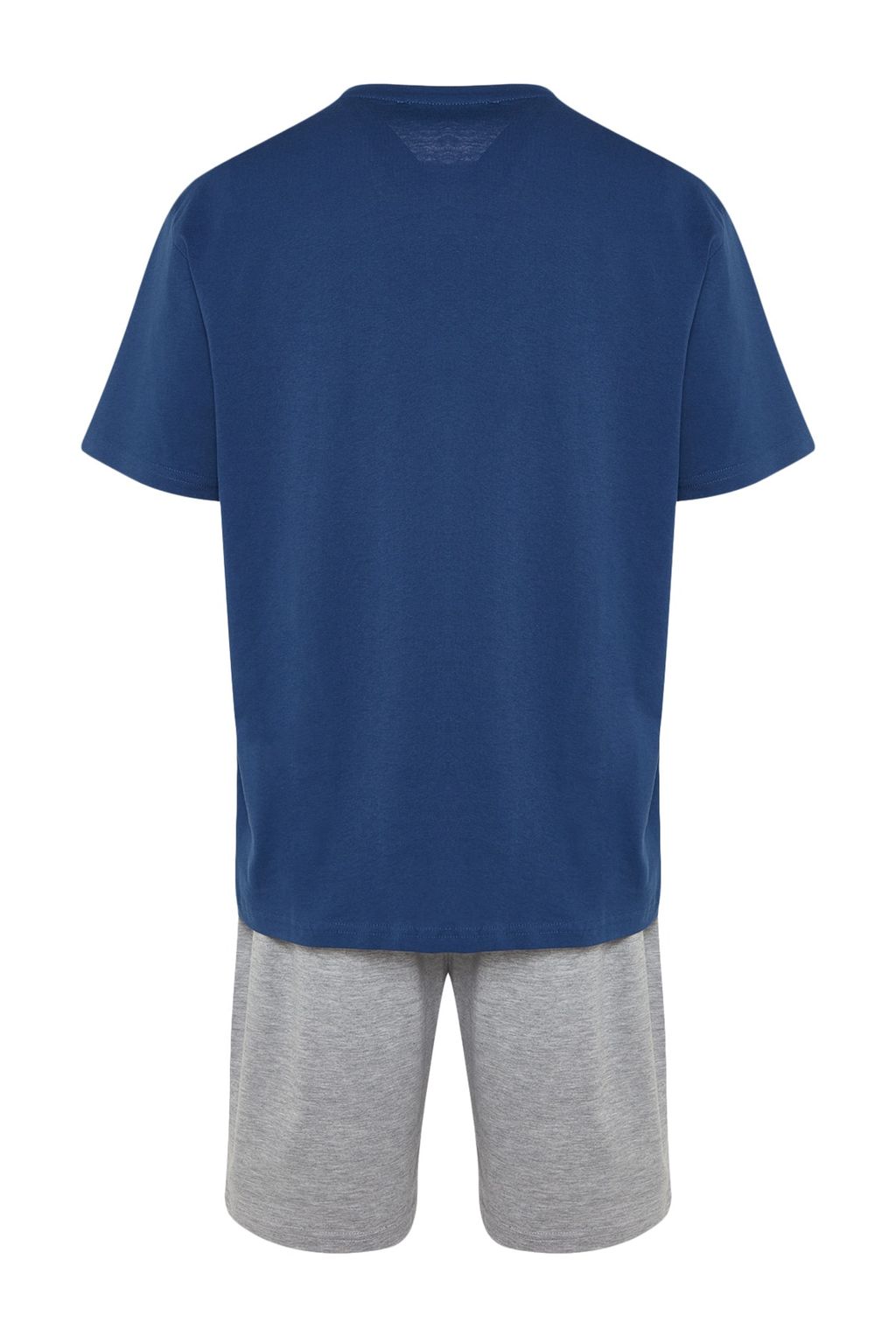 TRENDYOL MAN Mavi %100 Pamuk Regular Fit Orme Yazl?k Sortlu Pijama Tak?m? THMSS21PT0216 - Trendyolmilla фото 18