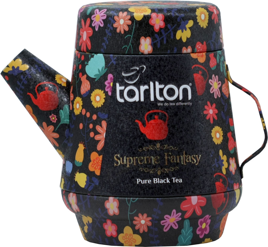 TARLTON. Teapot Black Fantasy 100 гр. жест.банка