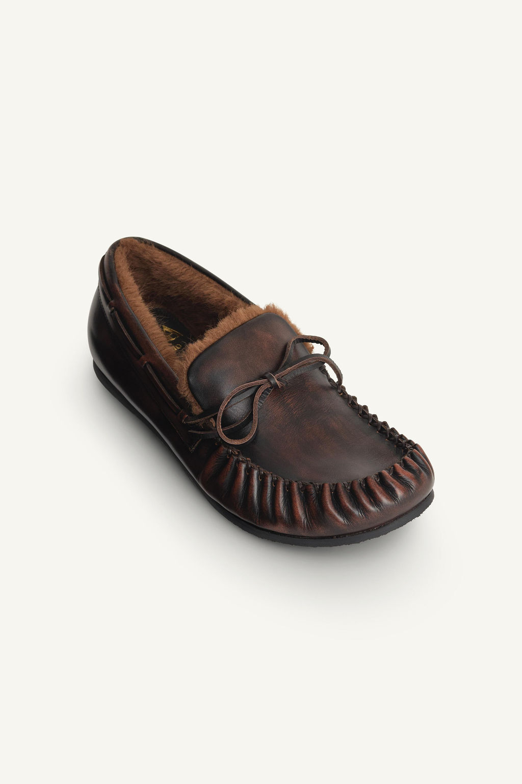 LEATHER LOAFERS WITH BOW LIMITED EDITION - Zara фото 5