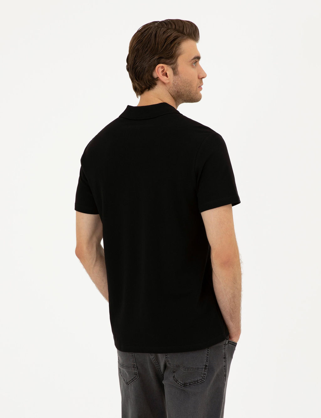 Siyah Slim Fit Ti__rt - Pierre cardin фото 12