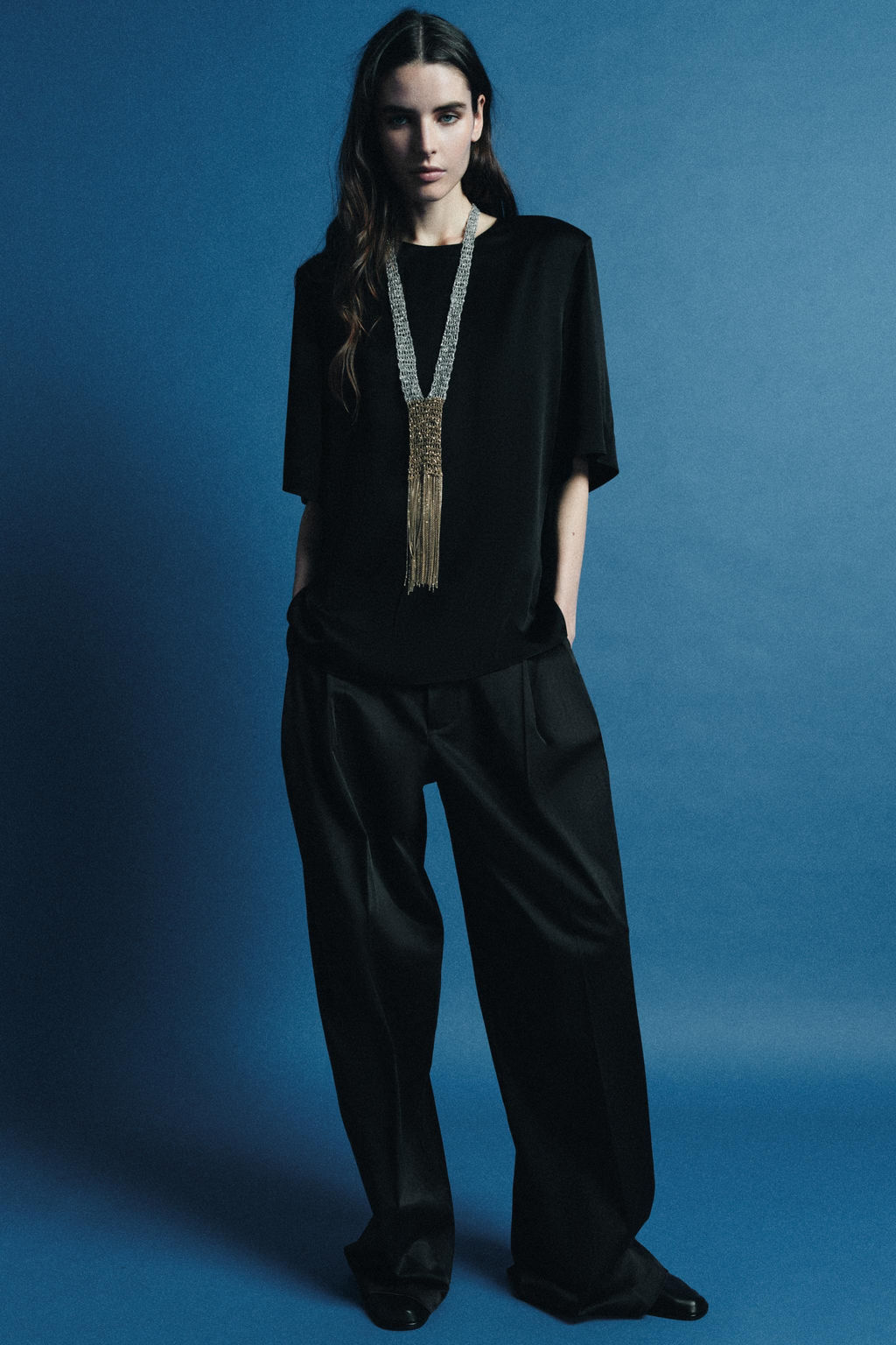 ZW COLLECTION TOP WITH SHOULDER PADS - Zara фото 2