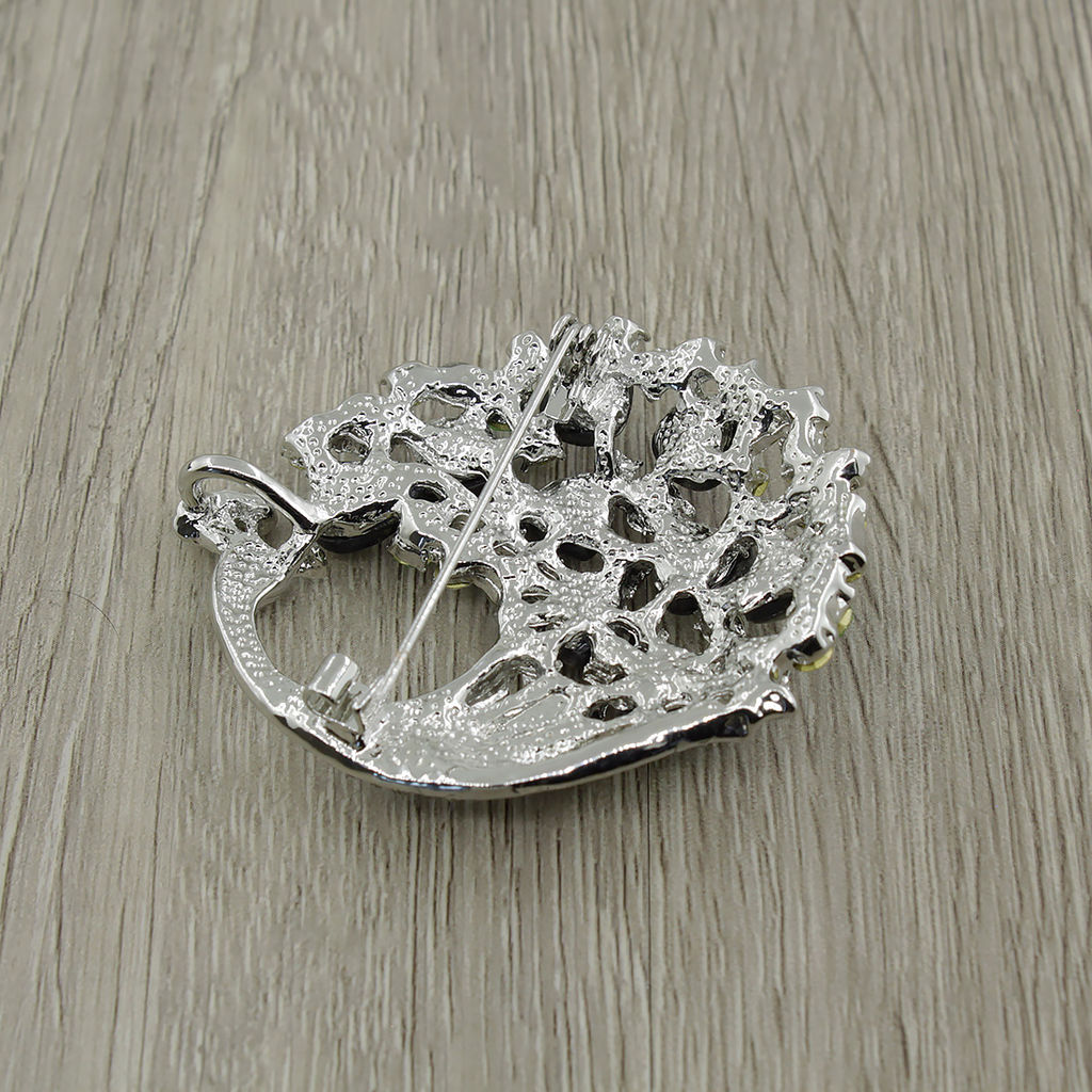 Брошь- кулон "Павлин" гелиотис