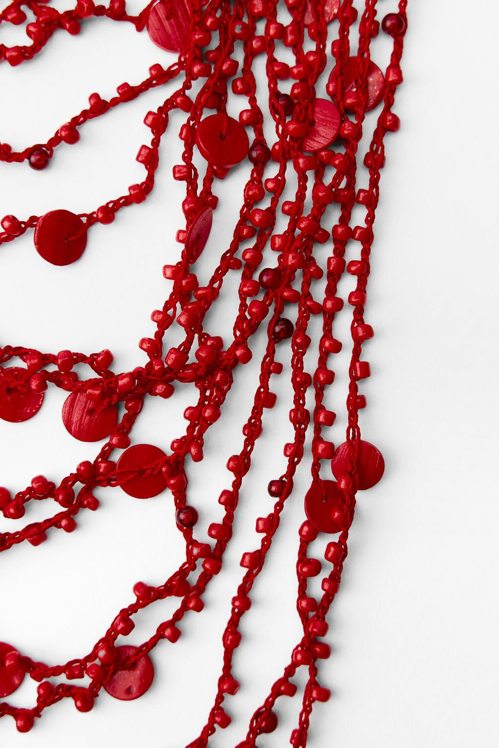 BEADED SEASHELL NECKLACE - Zara фото 5