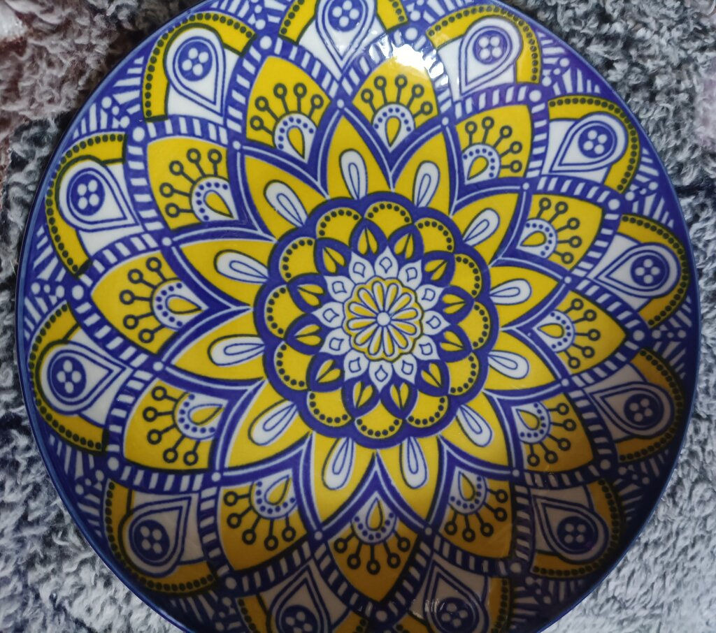 Тарелка десертная Y6-6015 Мантра, десертная, керамика, 18 см, круглая (422275) /DANIKS/  фото 8
