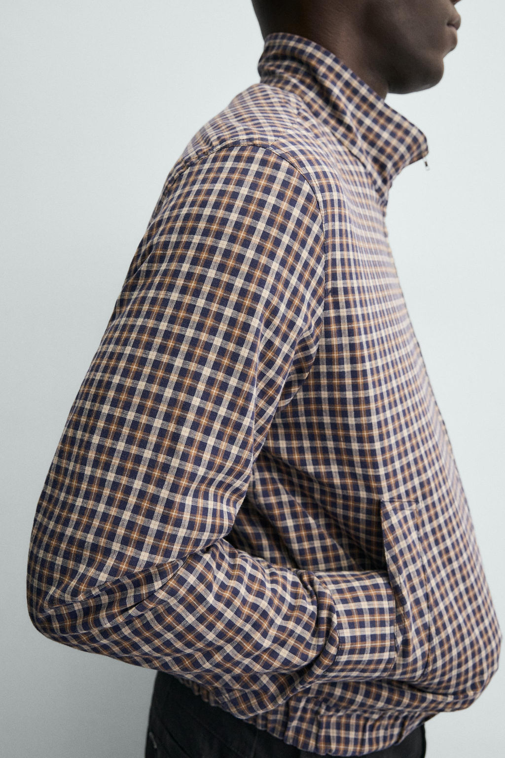CHECKED BOMBER JACKET - Zara фото 6