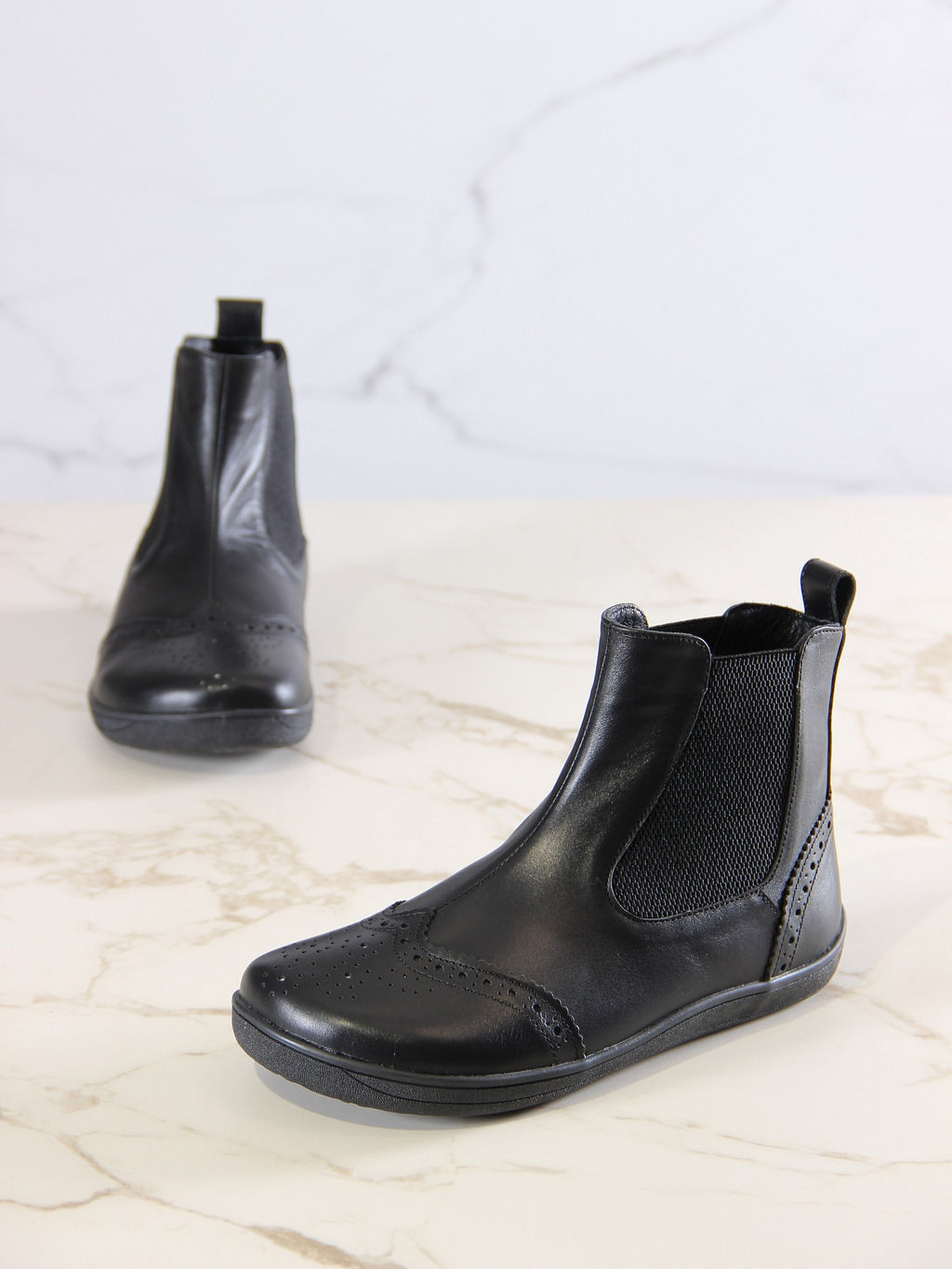 Босоногие ботинки 362.NATAbl.Черный/шерсть