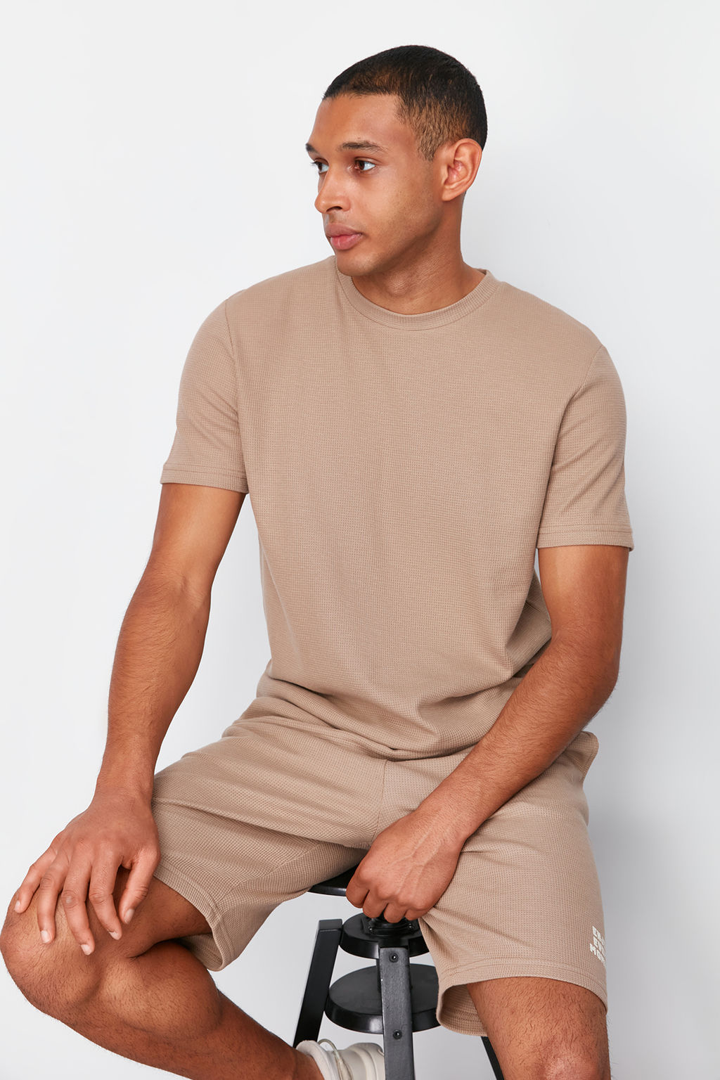 TRENDYOL MAN Mavi Regular Fit Waffle Sortlu Pijama Tak?m? TMNSS23PT00032 - Trendyolmilla фото 52