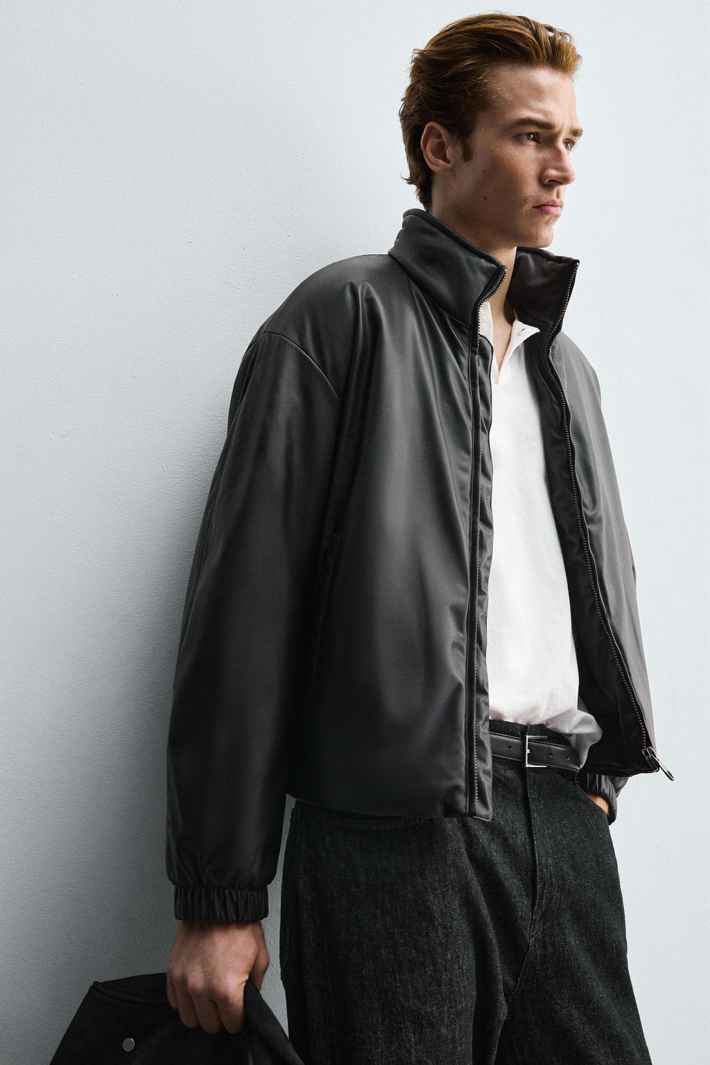 FAUX LEATHER QUILTED JACKET - Zara фото 6