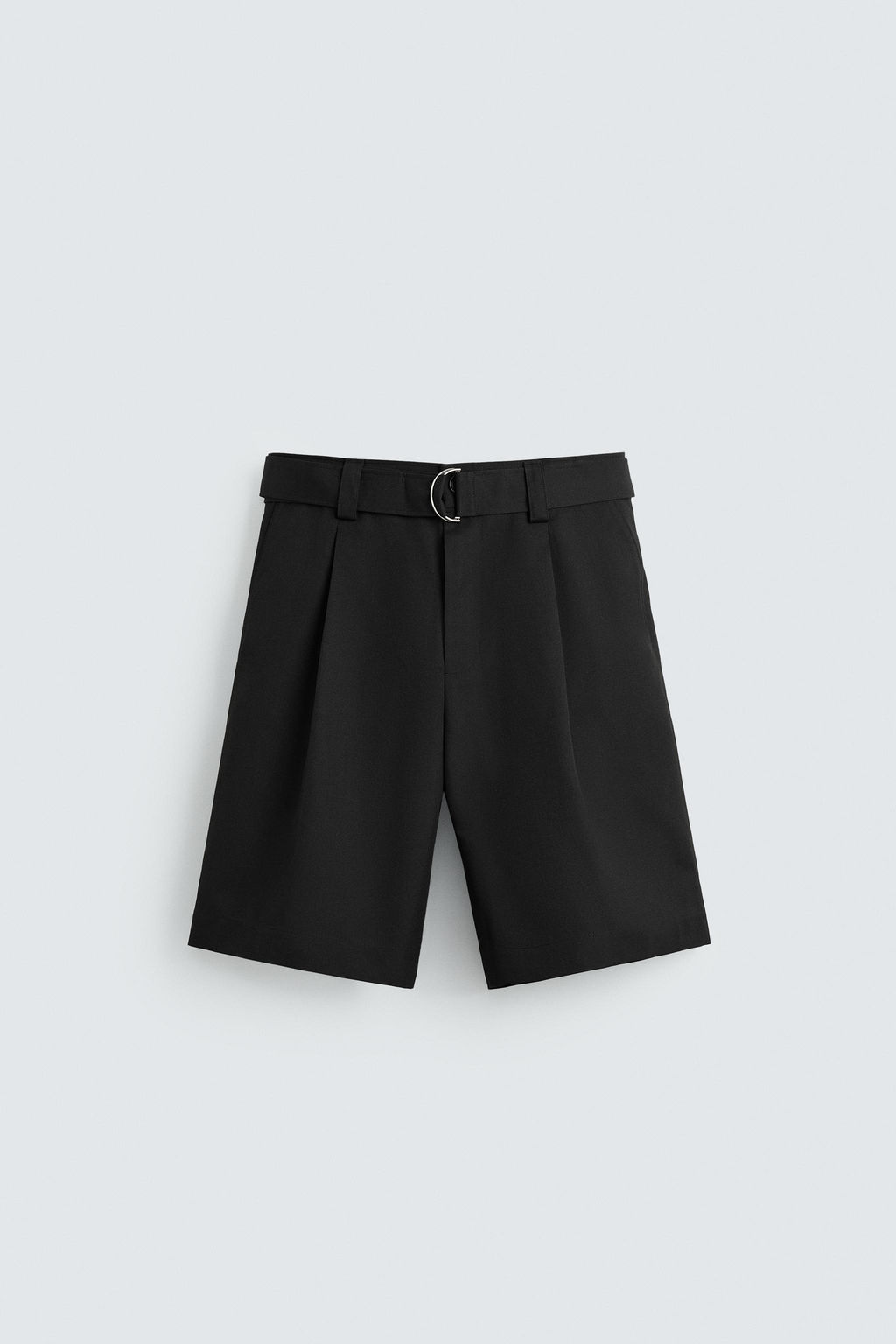 BELTED WIDE-LEG BERMUDA SHORTS - Zara фото 15