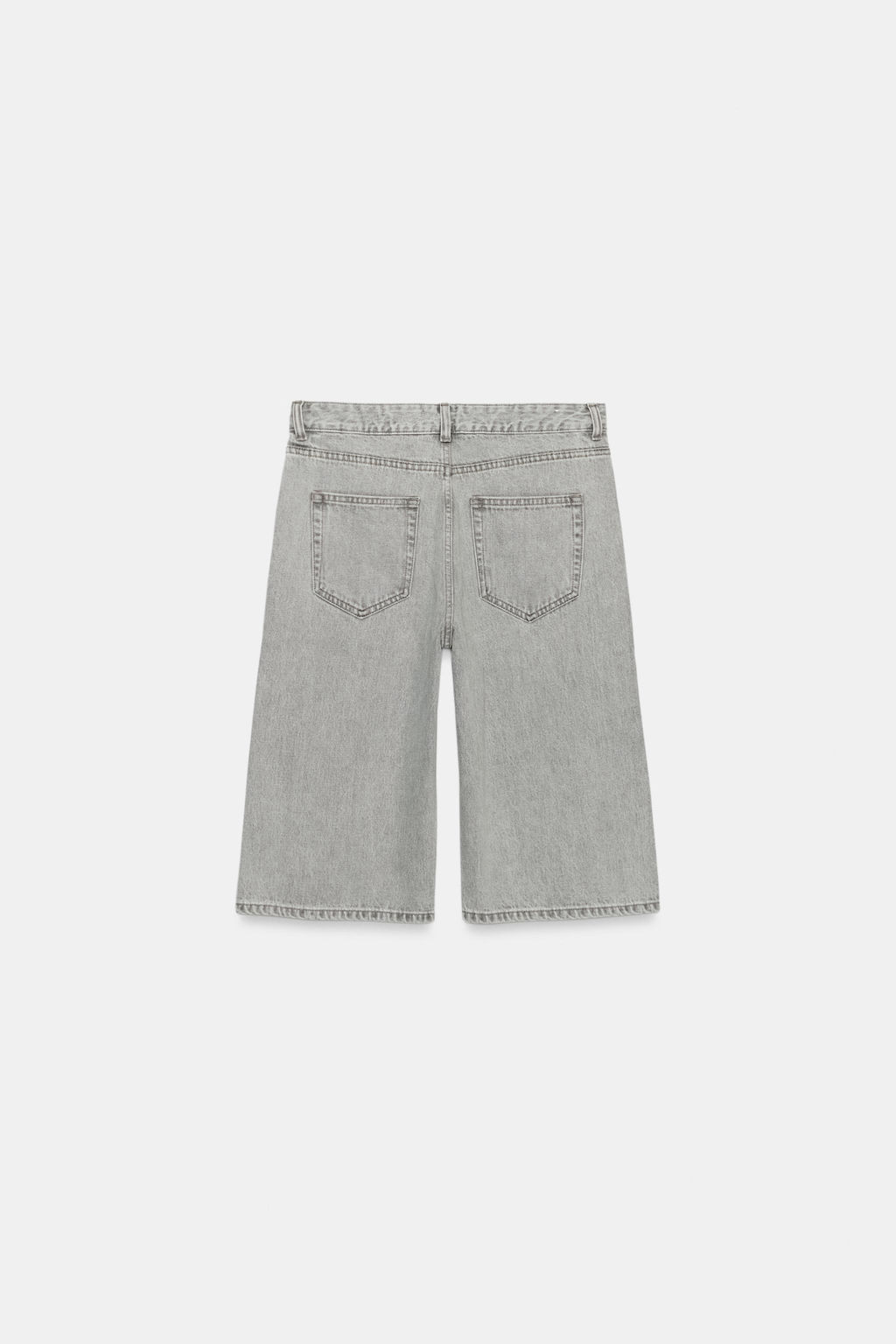BERMUDA DENIM TIRO MEDIO ZW COLLECTION / Gris - Zara фото 6