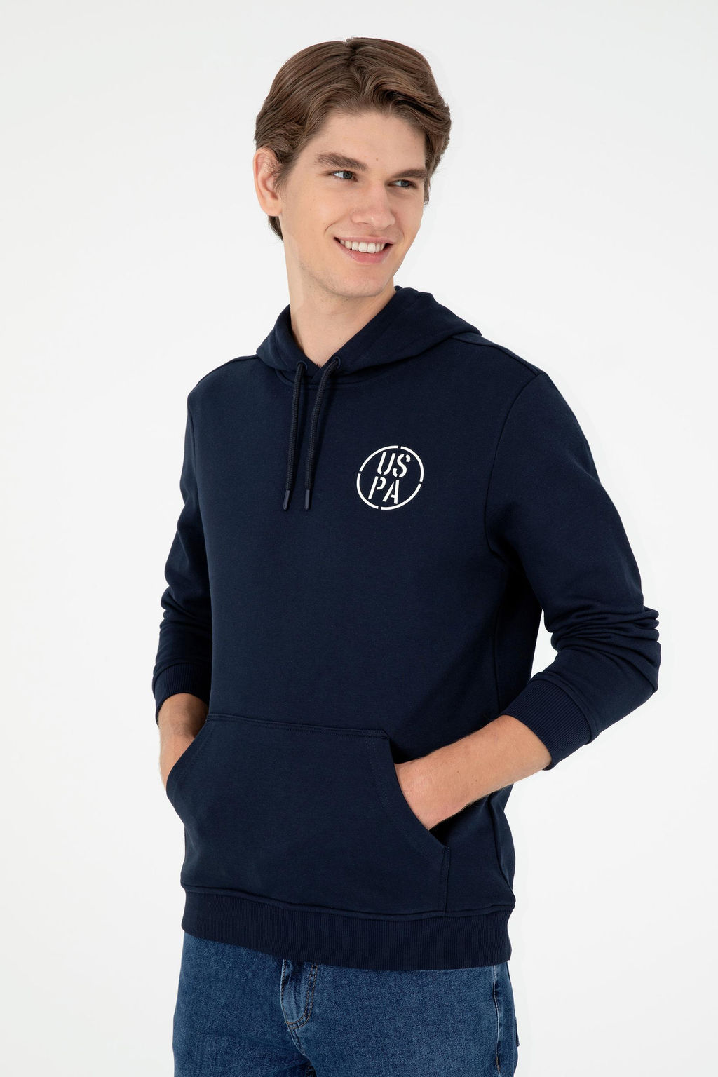 Мужской темно-синий свитшот Неожиданная скидка в корзине - U.s. polo assn фото 3