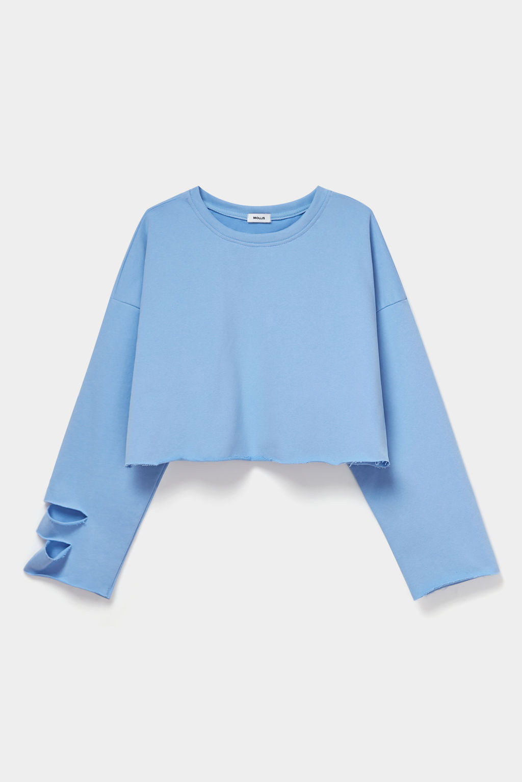 Свитшот укороченный с разрезами - Mollis фото 6