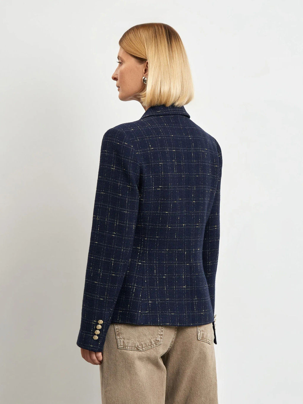 ЕМКА / Жакет в клетку из твида - Emka фото 4