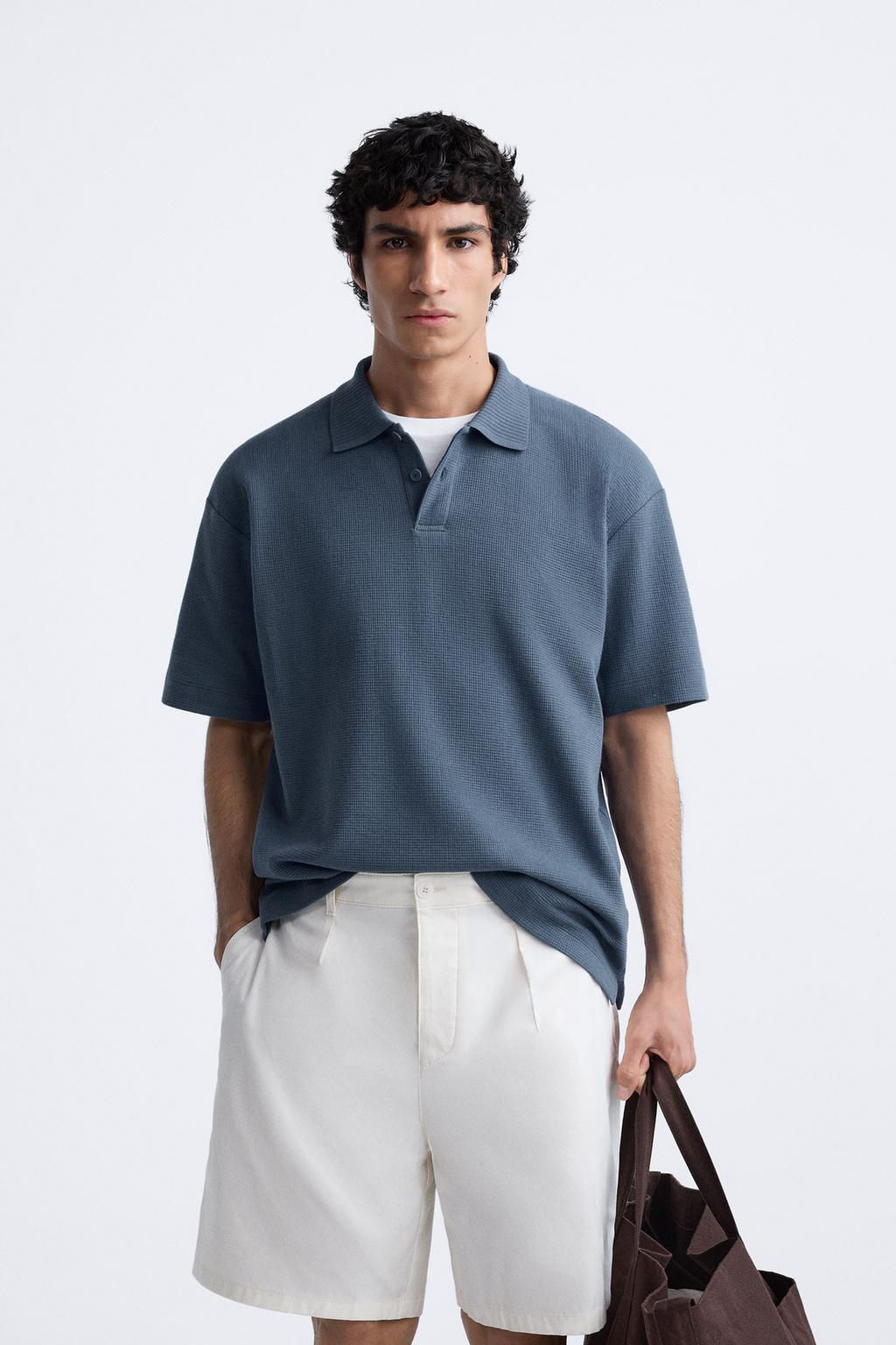 TEXTURED POLO SHIRT - Zara фото 10
