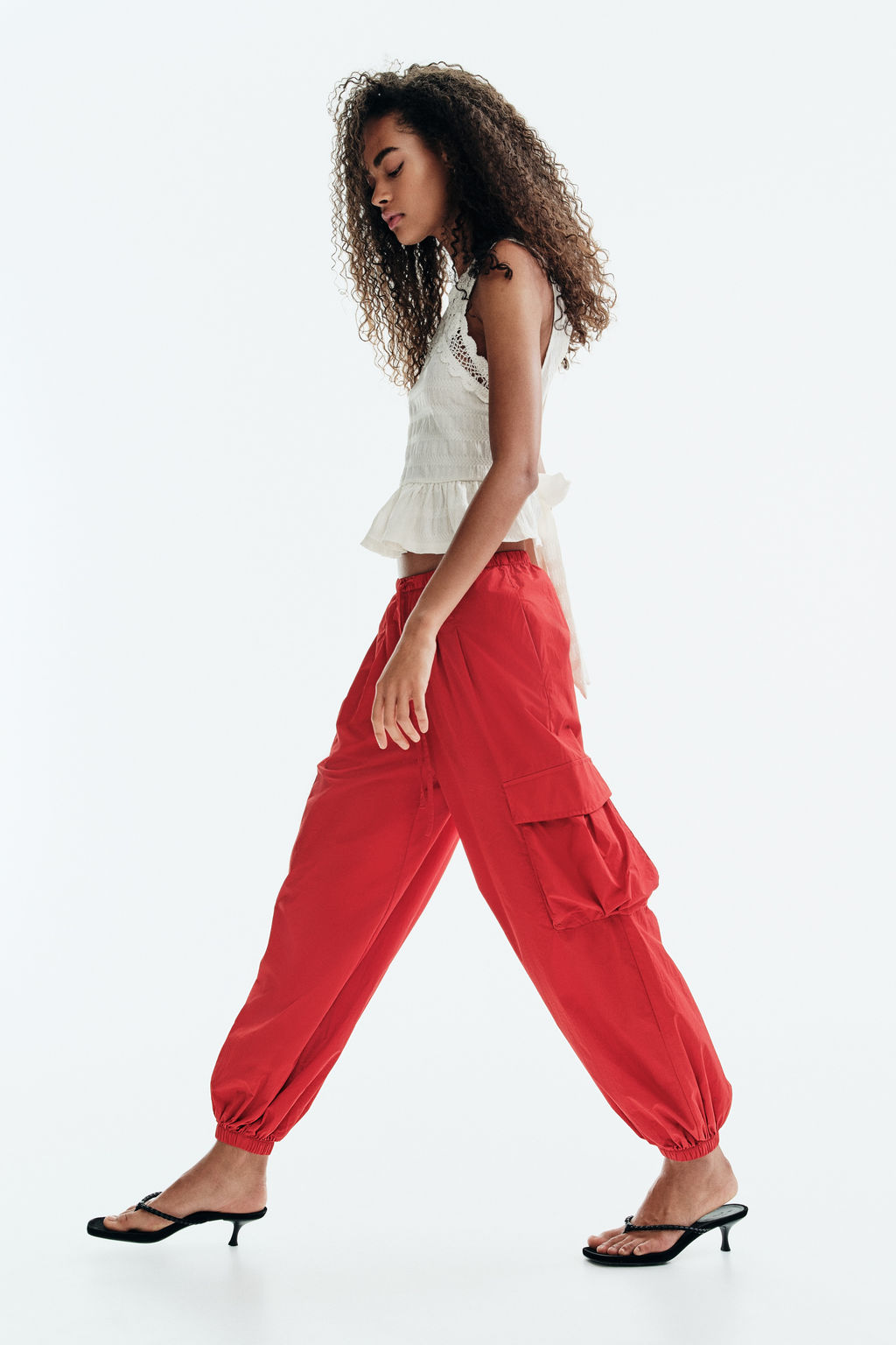 Top texturizado con detalles efecto crochet - H&m фото 6