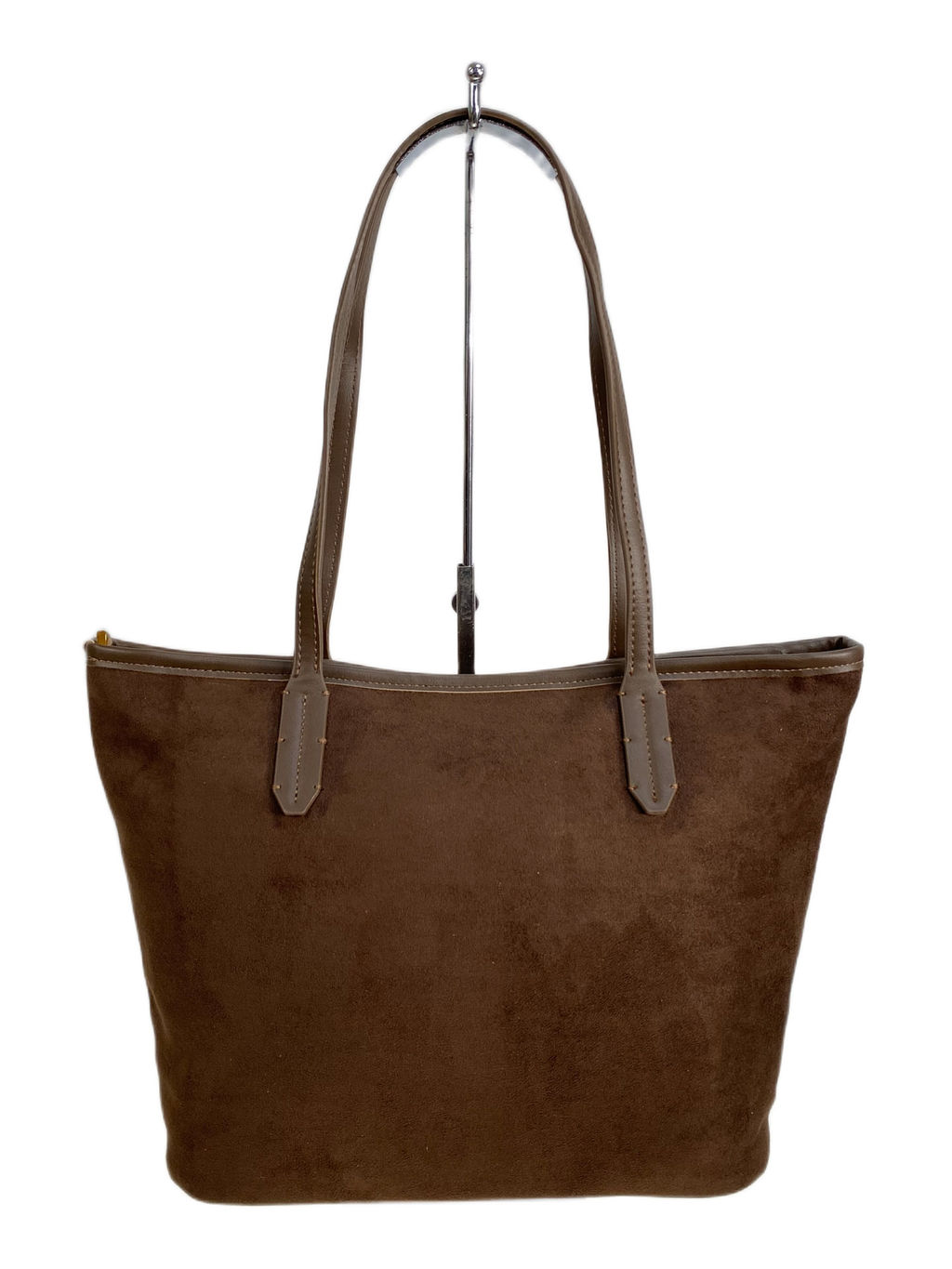 Женская сумка из искусственной замши, цвет шоколад - Greta фото 2