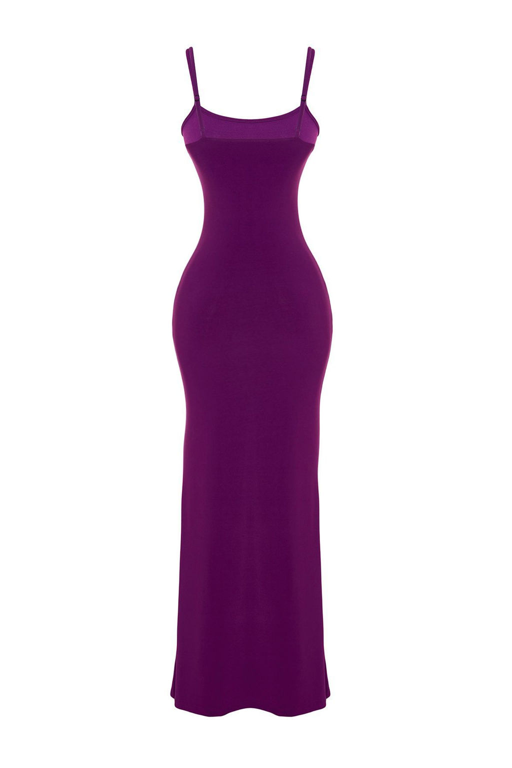 TRENDYOLMILLA Kahverengi Fitted/Vucuda Oturan Ask?l? Maxi Esnek Orme Kalem Elbise TWOSS23EL02435  фото 42