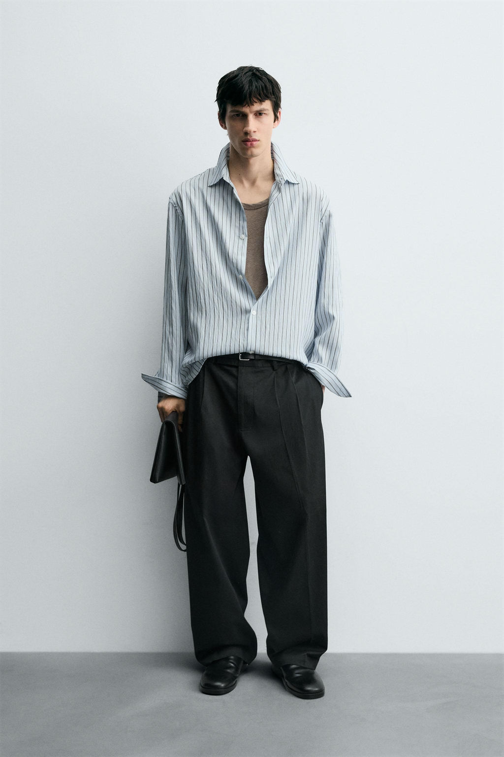 STRIPED TEXTURED SHIRT