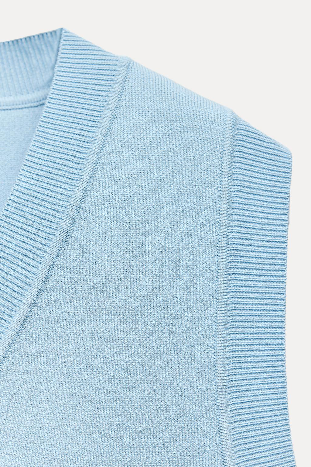 PLAIN KNIT VEST - Zara фото 16